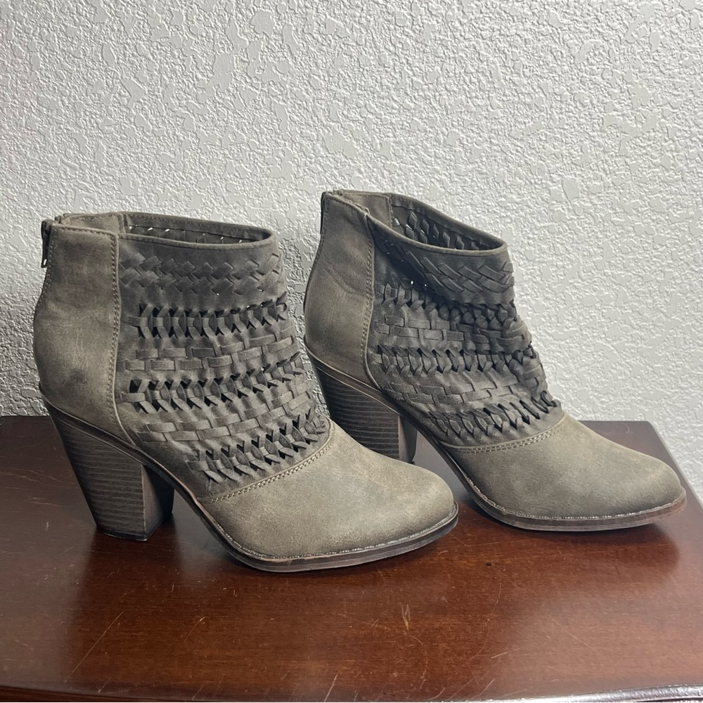 Fergalicious Gray Heeled Boots